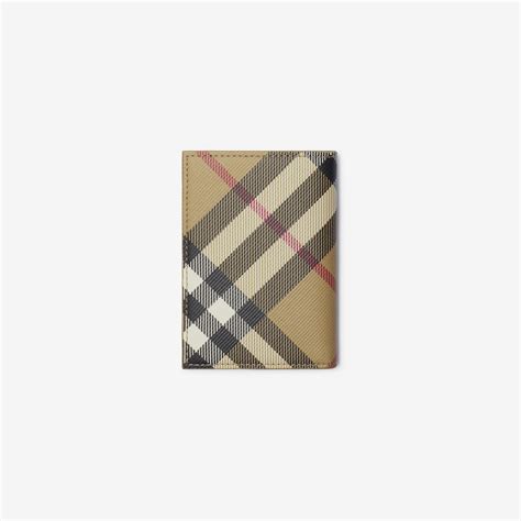 burberry check folding card case|Burberry Check card case.